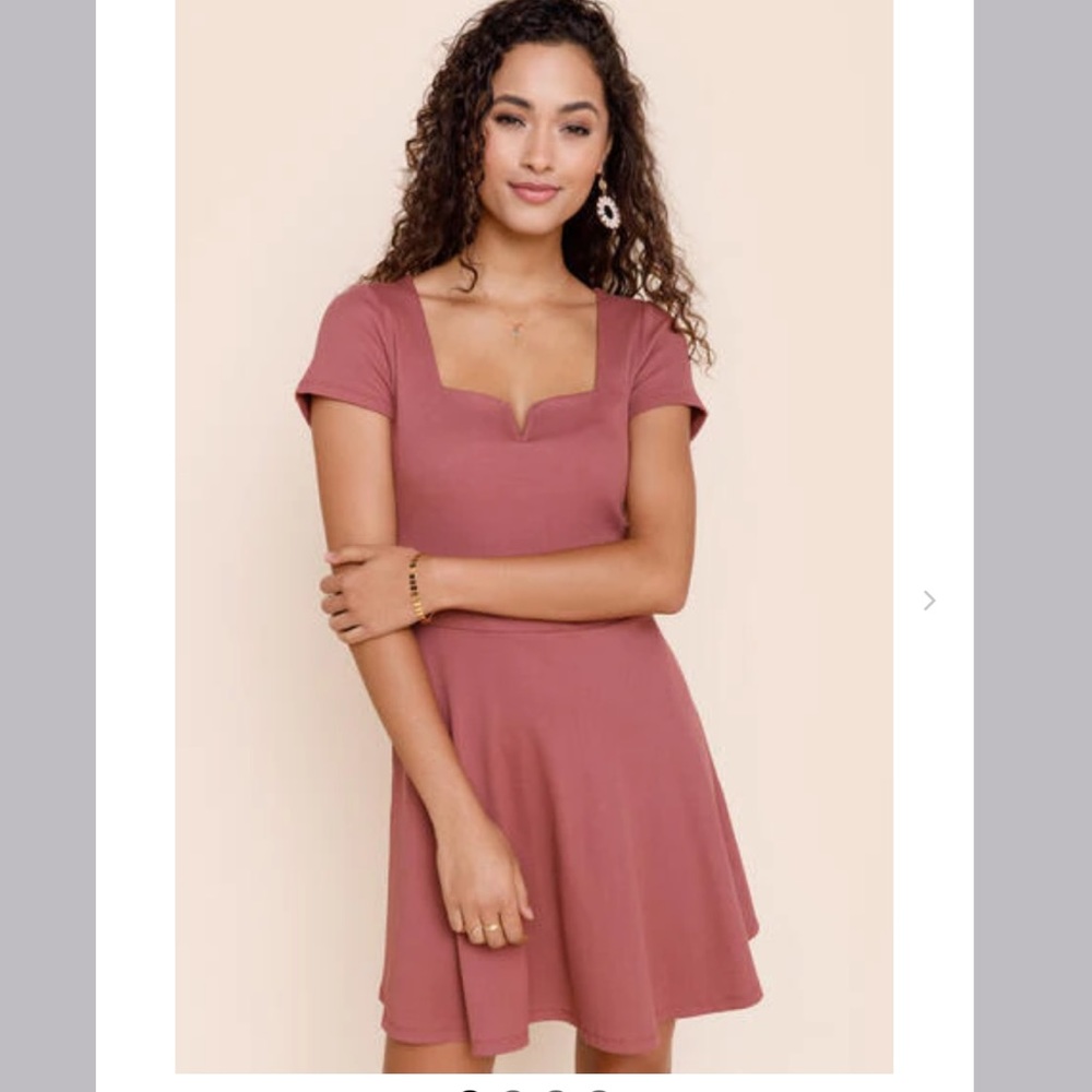 Delilah sweetheart mini dress pink - new with tags francescas
